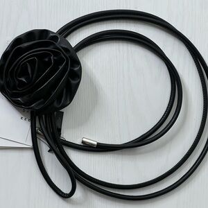 H&M Black Rose Wrap Belt